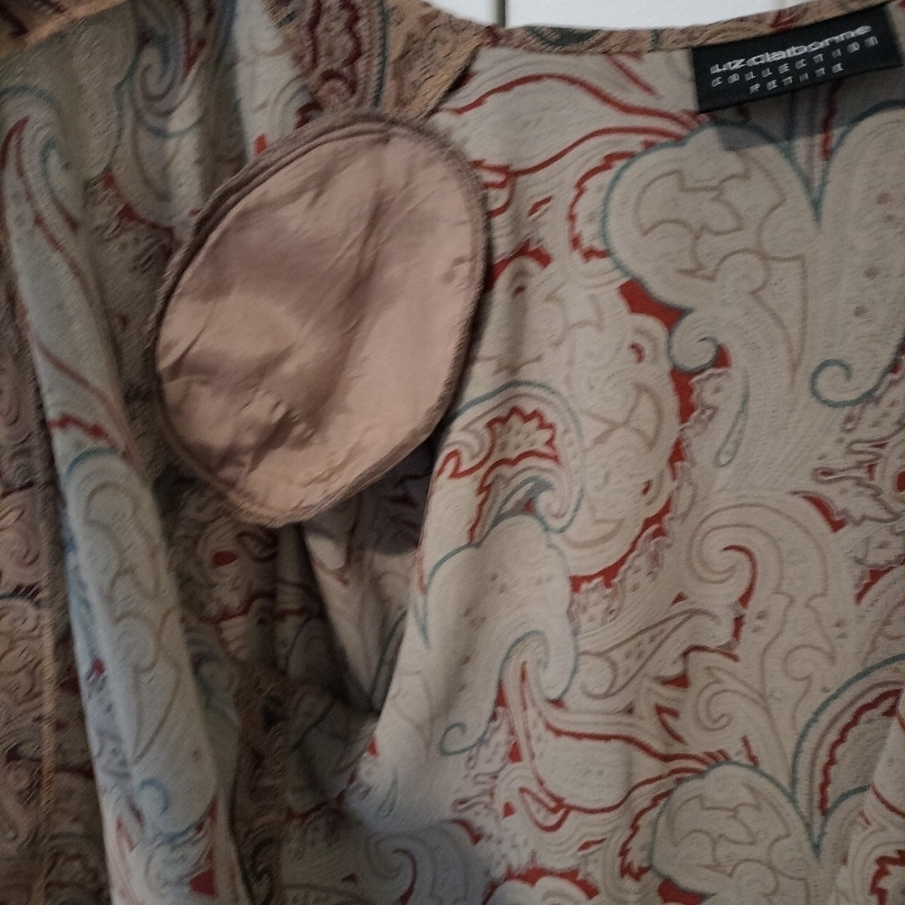 Vintage Liz Claiborne Paisley Patterned Women's Shirt - Picture 4 of 6
